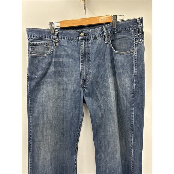Levis 569 Jeans Mens 40x32 Loose Straight Dark Denim Cotton ACTUAL SIZE 40x30 - Picture 2 of 9